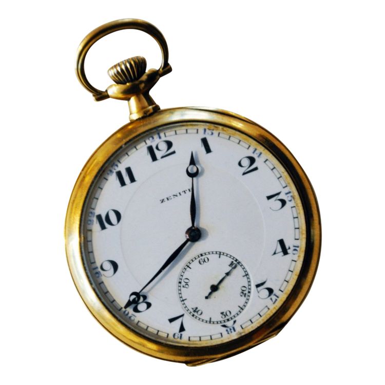 Zenith Gold Pocket Watch Circa 1900