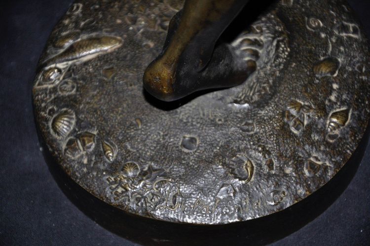 Danseur Napolitain Aux Castagnettes En Bronze Signé Duret XIXᵉ Siècle