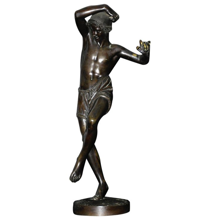 Danseur Napolitain Aux Castagnettes En Bronze Signé Duret XIXᵉ Siècle