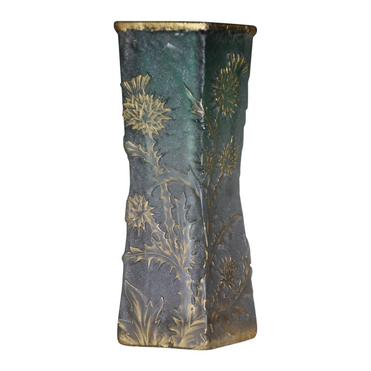 Vase aus mehrschichtigem Glas signiert Daum Nancy XX.