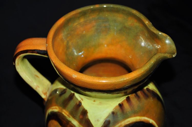 Ceramic Pitcher Signed Ann Dangar Circa 1940