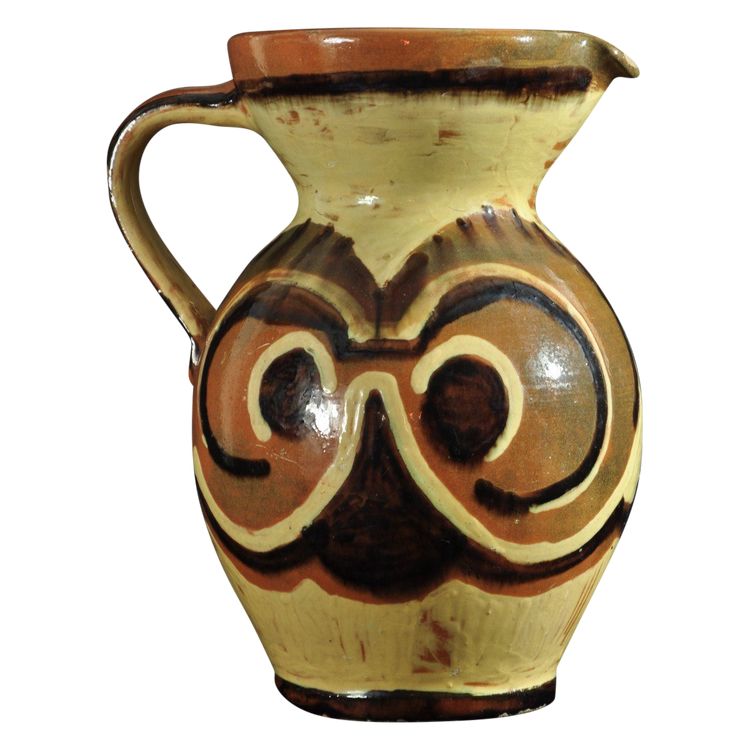 Ceramic Pitcher Signed Ann Dangar Circa 1940