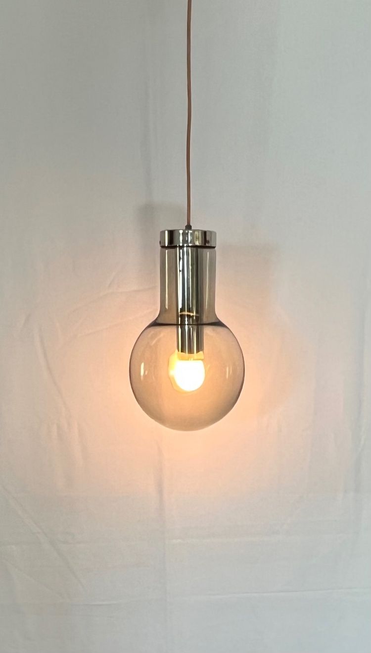 Maxi Bulb medium suspension lamp by Frank Ligtelijn for RAAK Amsterdam, Netherlands 1960s