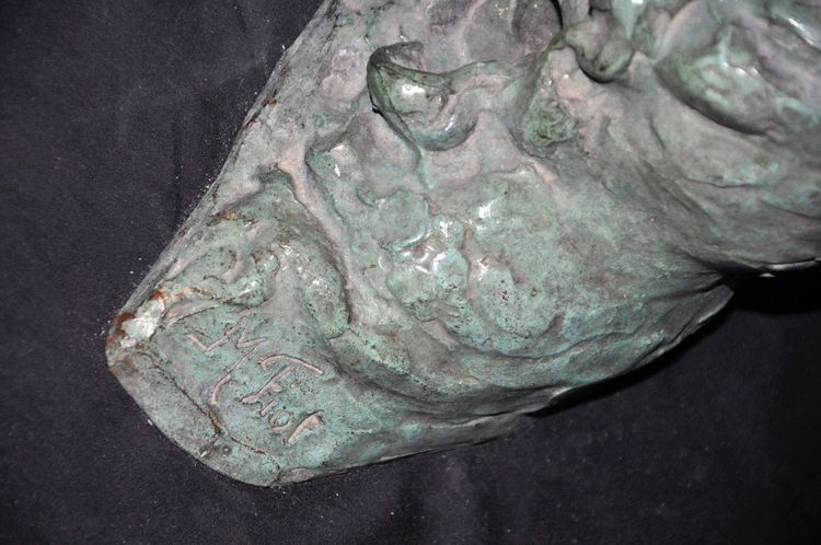 Gabbiano in bronzo Art Déco firmato Louis Fiot 1930 circa