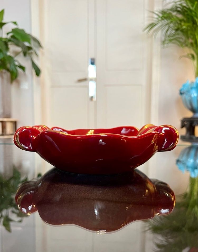 Earthenware Pocket Tray Enhanced with Fine Gold - Art Deco