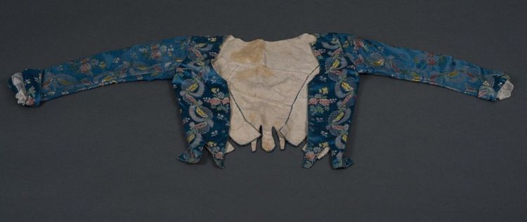 Giacca bolero del XVII o XVIII secolo con decorazioni floreali e pizzi ricamati a mano