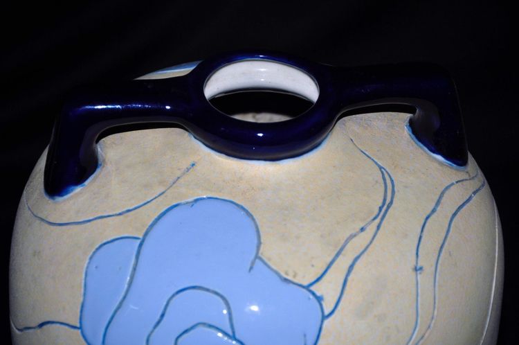 Art Deco ceramic vase signed Amphora, Czechoslovakia circa 1930