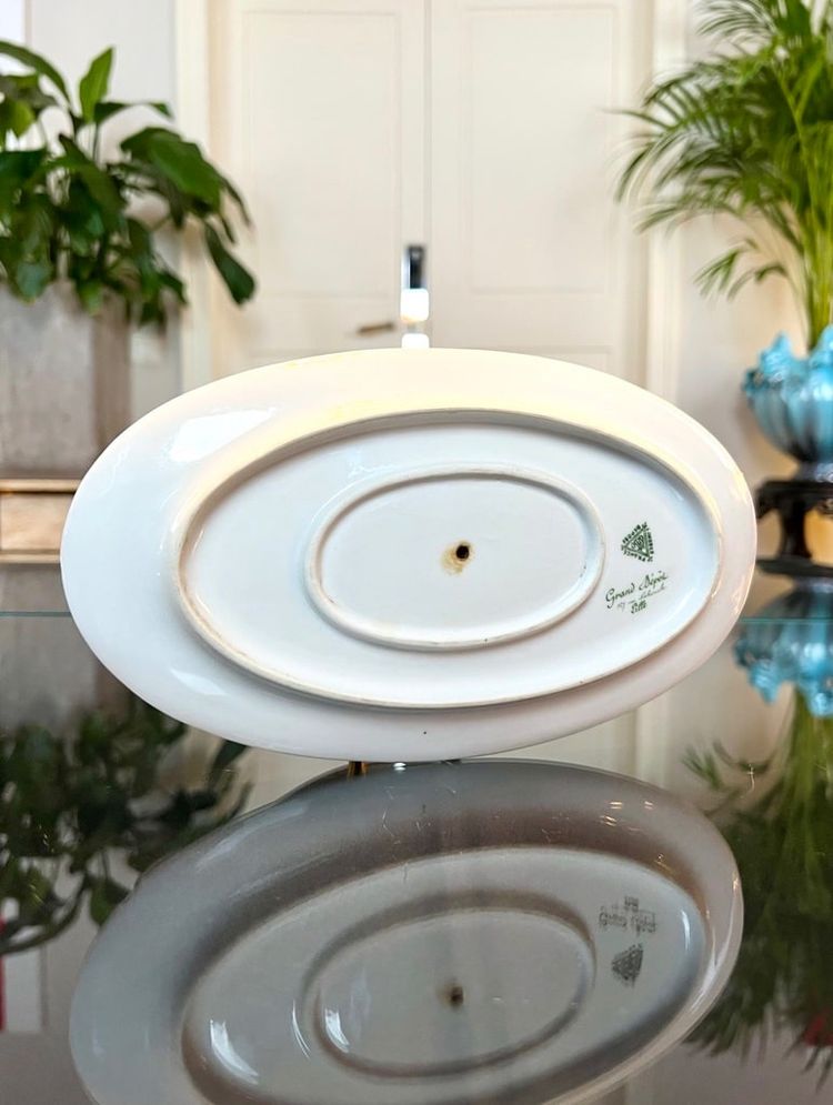 Saucière à Plateau - Porcelaine De Limoges - Vintage