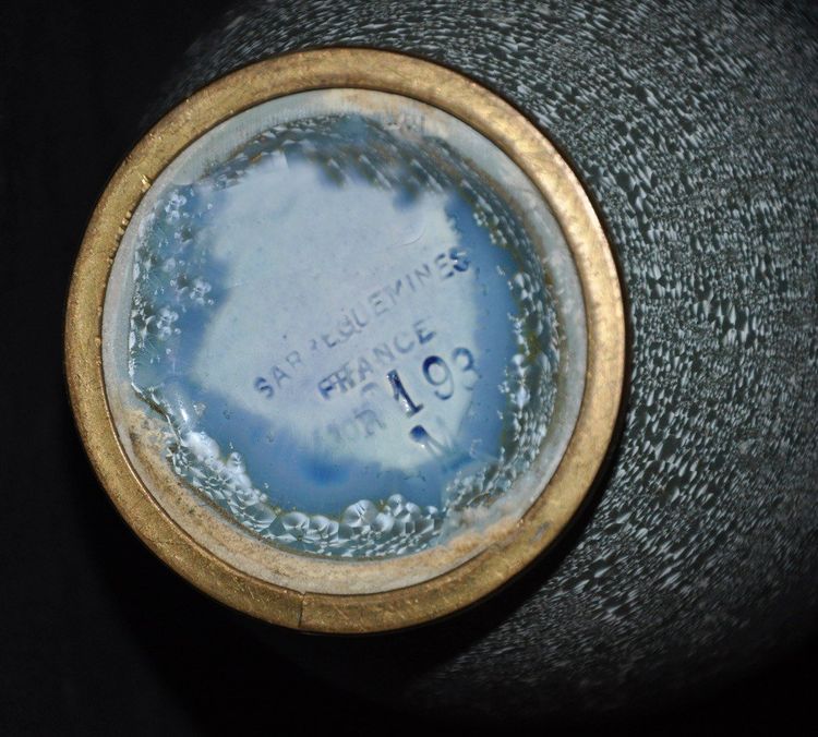 Vaso in ceramica smaltata Sarreguemines Art Nouveau inizio XX secolo
