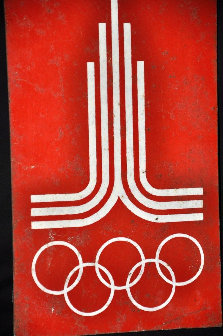 Soviet plaque 1980 Moscow Olympic Games
