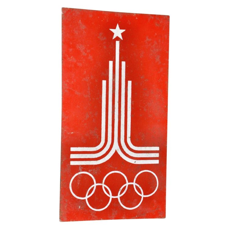 Soviet plaque 1980 Moscow Olympic Games