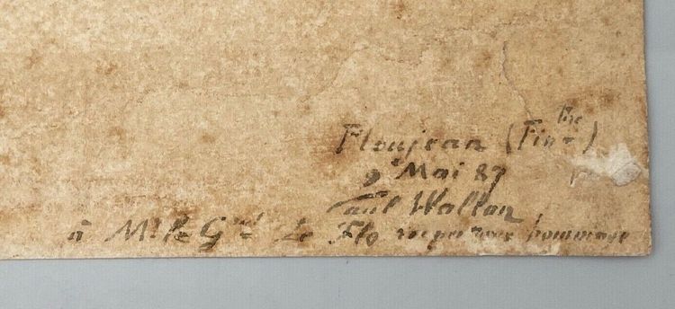 Acquerello su carta di Paul Wallon chiesa cimitero Ploujean 2 maggio 87
