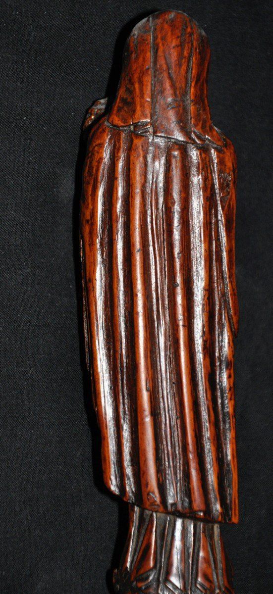 Scultura religiosa Vergine col Bambino Legno XVII secolo