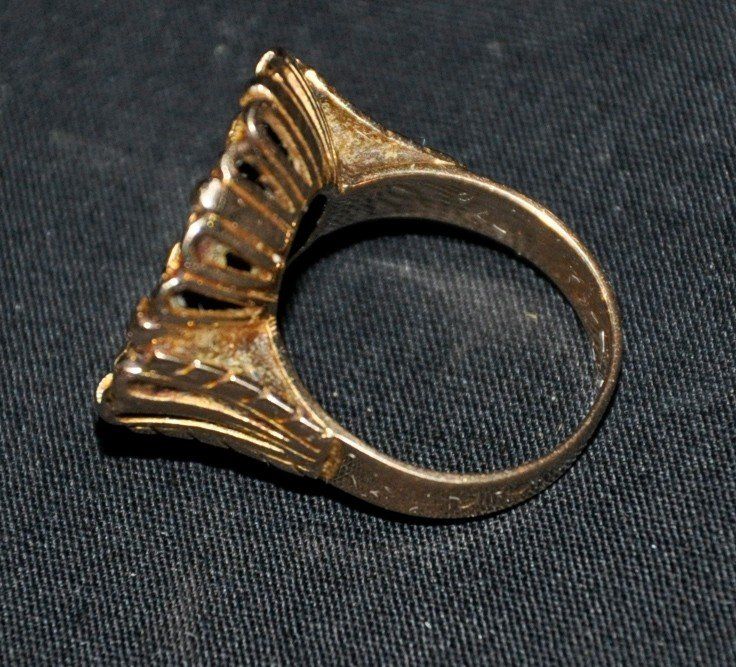 Ringset mit Goldmünze Napoleon III. aus der Zeit des Zweiten Kaiserreichs, 9,2 g