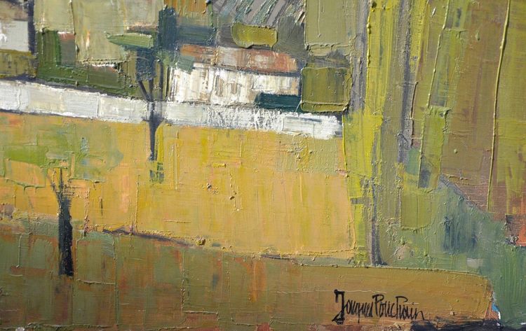 Huile sur toile signée Jacques Pouchain 1970