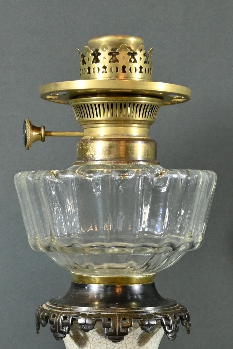 Lampes à Pétrole en Céramique, Maison Numberger-Lemonon – Milieu XIXe
