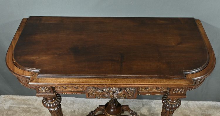 Walnut Console Planter, Louis XVI style - Mid-19th century