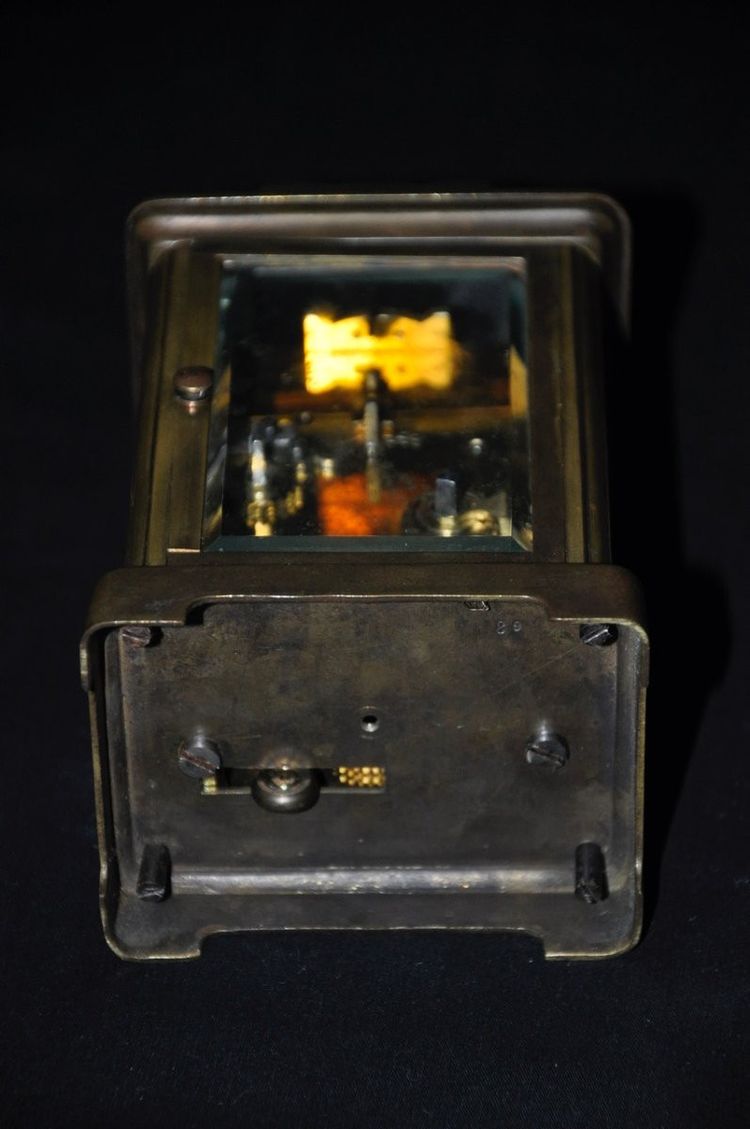 Early 19th century brass officer's clock