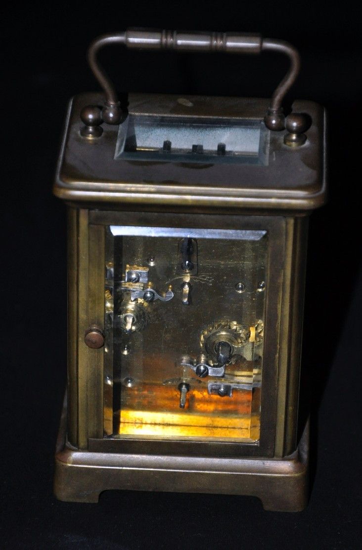 Early 19th century brass officer's clock
