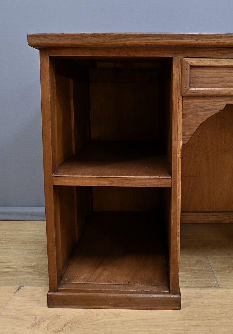 Kleiner Schreibtisch mit Korpus aus Eiche, Art Deco - 1940