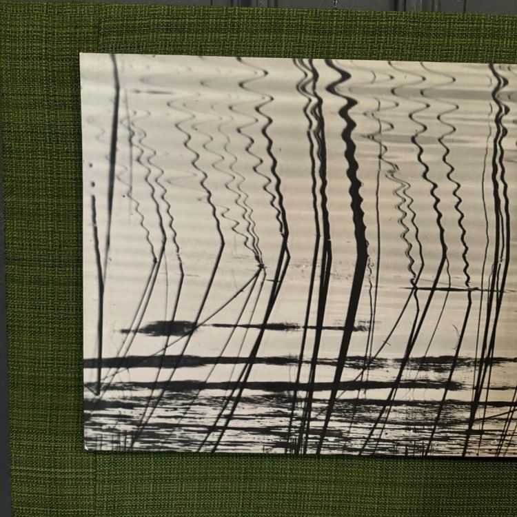 Modernist photo 1960 mounted on wood panel
