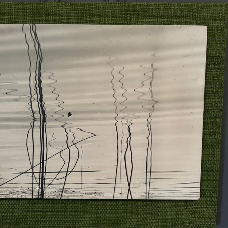 Modernist photo 1960 mounted on wood panel