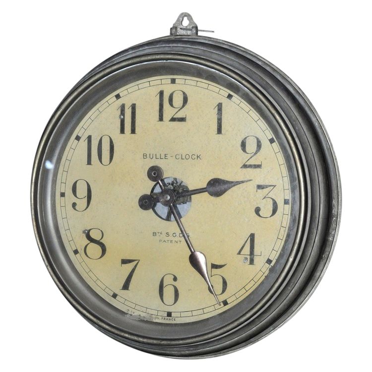 Industrielle elektrische Bulle-clock-Uhr Circa 1930
