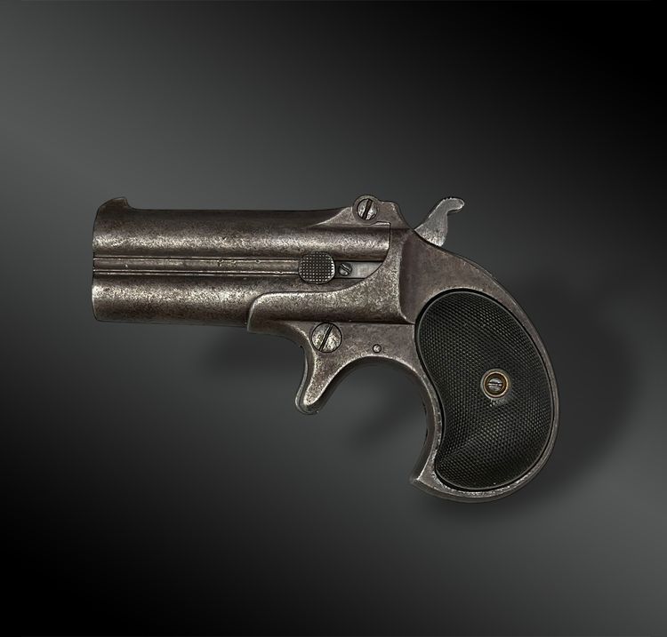 PISTOLET Remington Deringer Over Under modèle N°3 - Etats-Unis - Vers 1888