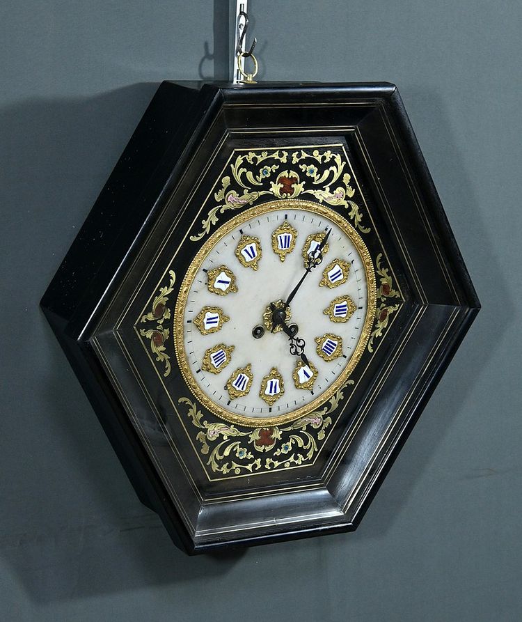 Œil de Bœuf" wall clock, Napoleon III period - mid-19th century