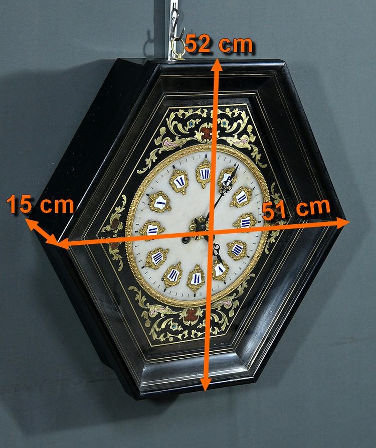 Œil de Bœuf" wall clock, Napoleon III period - mid-19th century