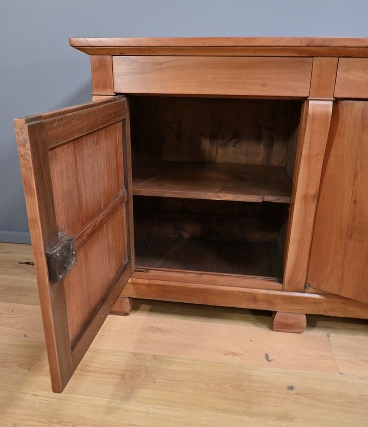 Grande credenza in ciliegio, stile Restaurazione - Metà del XIX secolo