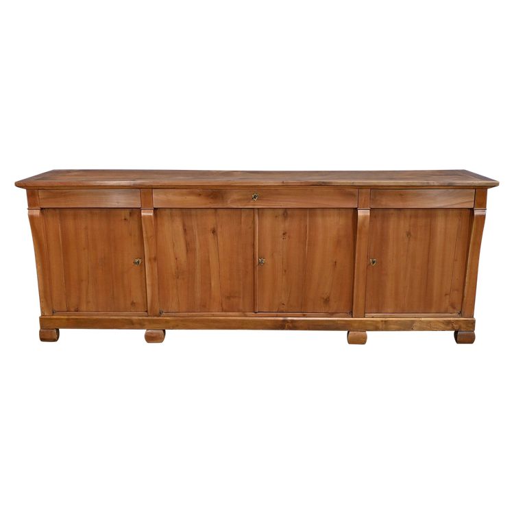 Grande credenza in ciliegio, stile Restaurazione - Metà del XIX secolo