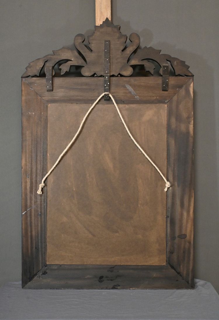 Important Venetian mirror with pediment, Italy - Early 20th century