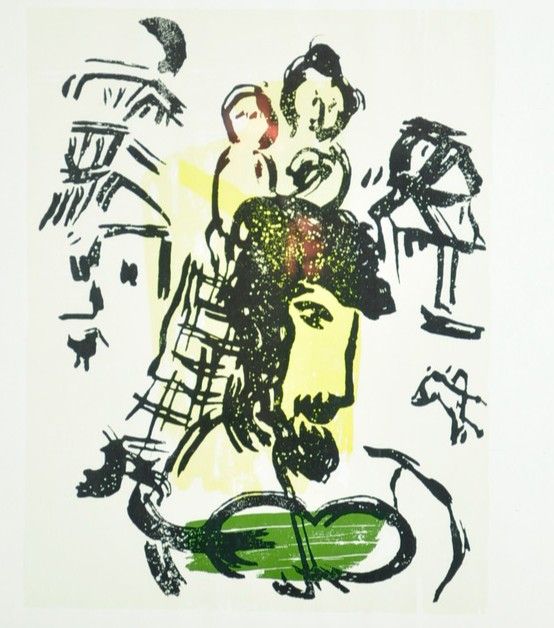 Affiche d'Exposition Marc Chagall Galerie Gérald Cramer Genève 1970