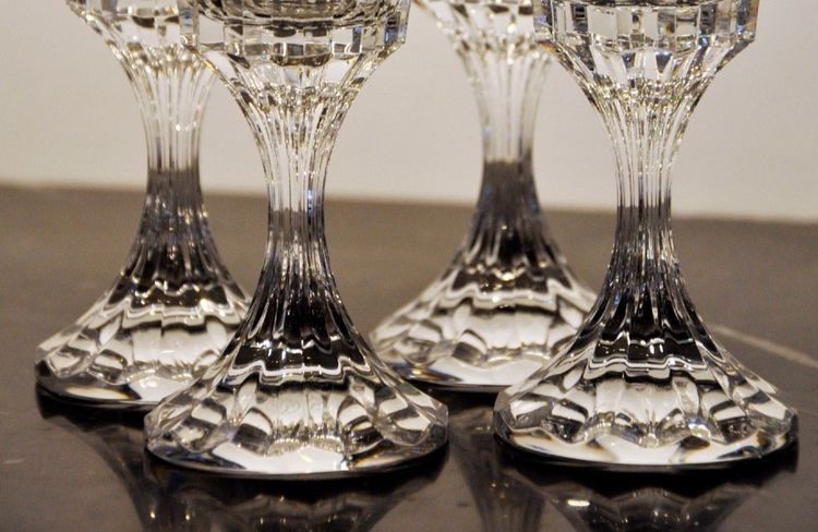 Baccarat , Service "assas" , vier Wassergläser