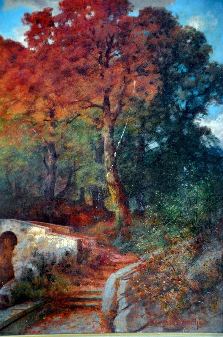 Hermann Rudisühli, Öl Auf Karton, Seelandschaft,