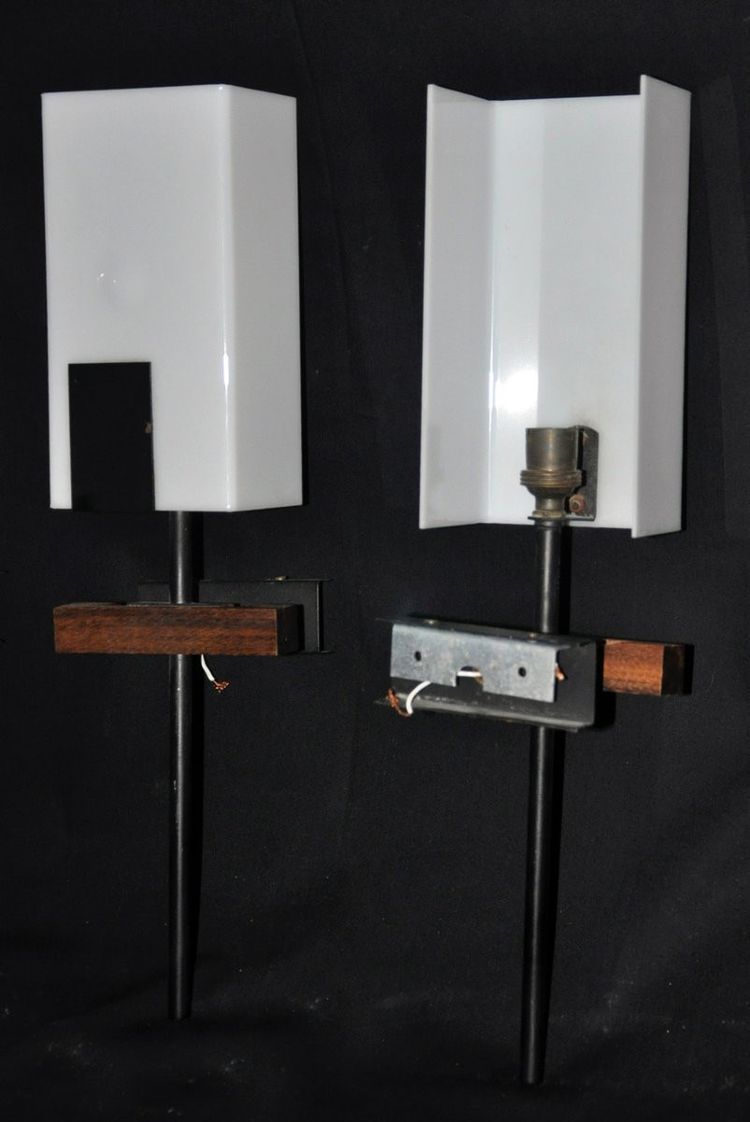 Set of four wall sconces circa 1960