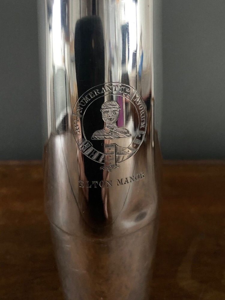 Silver hunting flask Asprey William Thomas Wright and Frederick Davies