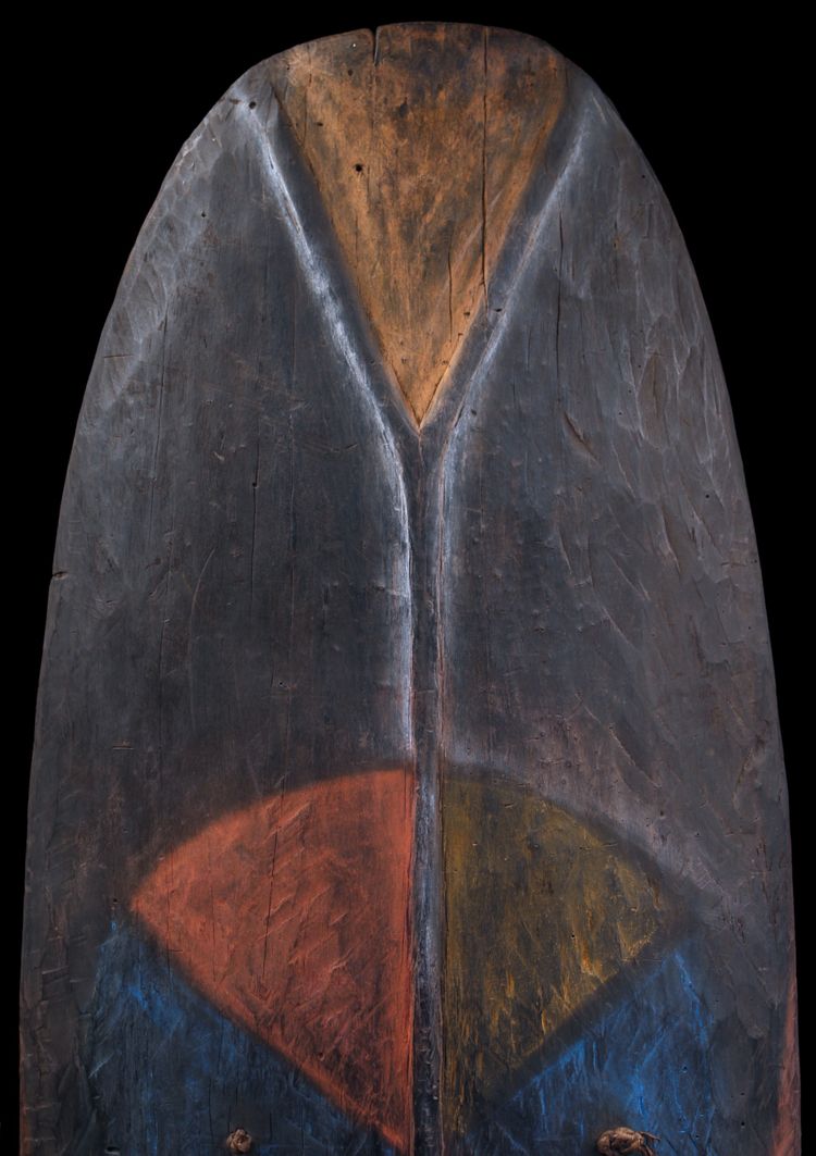 Shield, oceanic art, sculpture, tribal art, primitive art, Oceania, Papua New Guinea
