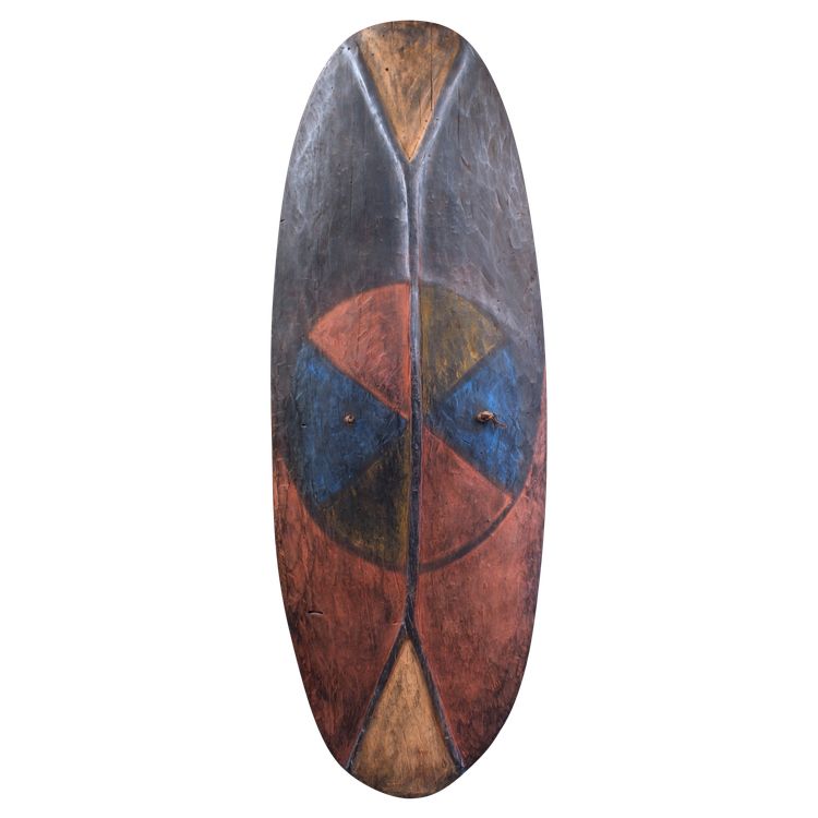 Shield, oceanic art, sculpture, tribal art, primitive art, Oceania, Papua New Guinea