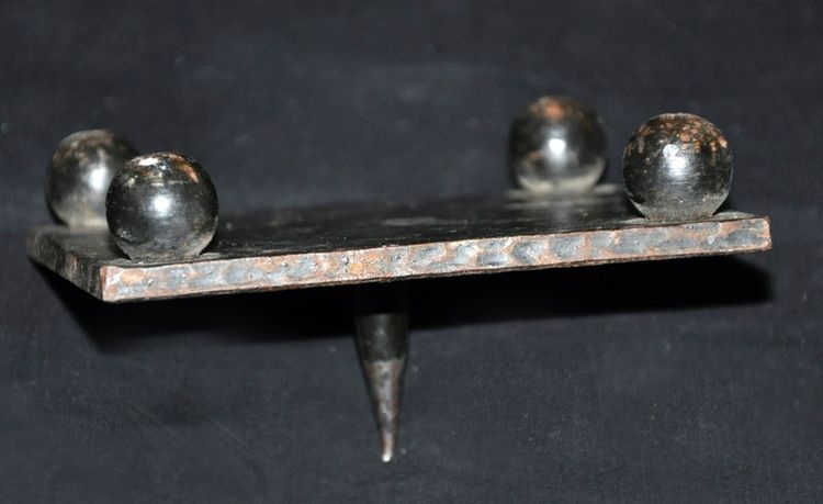 Wrought-iron candlestick from the Zadounaisky workshop circa 1950