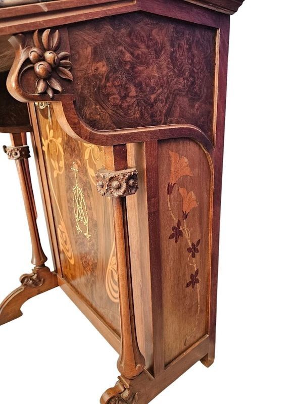 Prie Dieu Art Nouveau "Fleurs Stylisées"