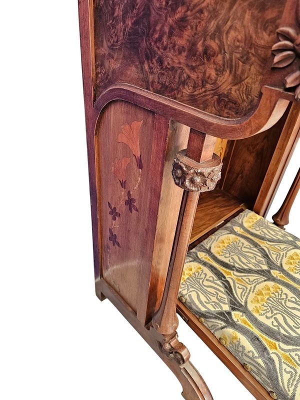 Prie Dieu Art Nouveau "Fleurs Stylisées"