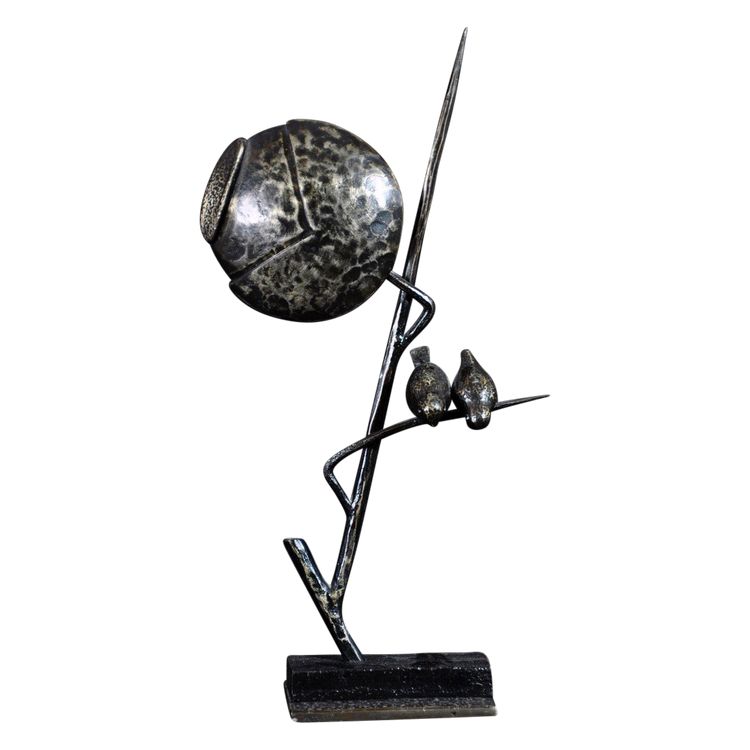 Michel Zadounaïsky Sculpture Signée Martelée, Rivetée Circa 1940