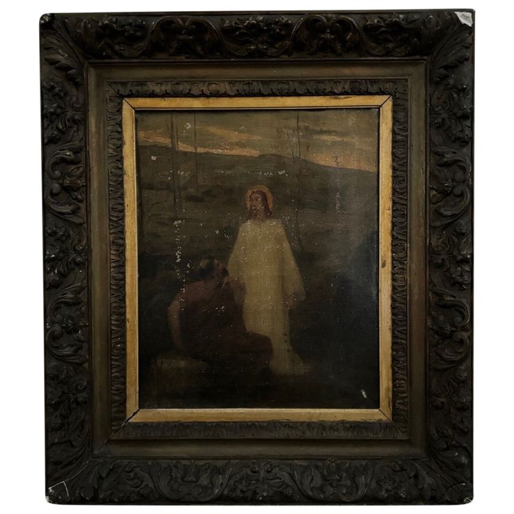 Scuola francese Jésus-Christ et saint Pierre au Jourdain Ollivier