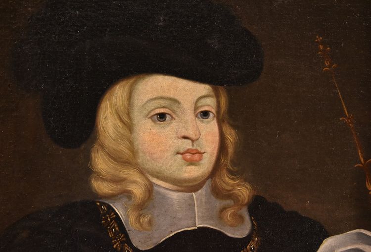 Porträt Von Karl II, König von Spanien - Juan Bautista Martínez Del Mazo (1611-1667)
