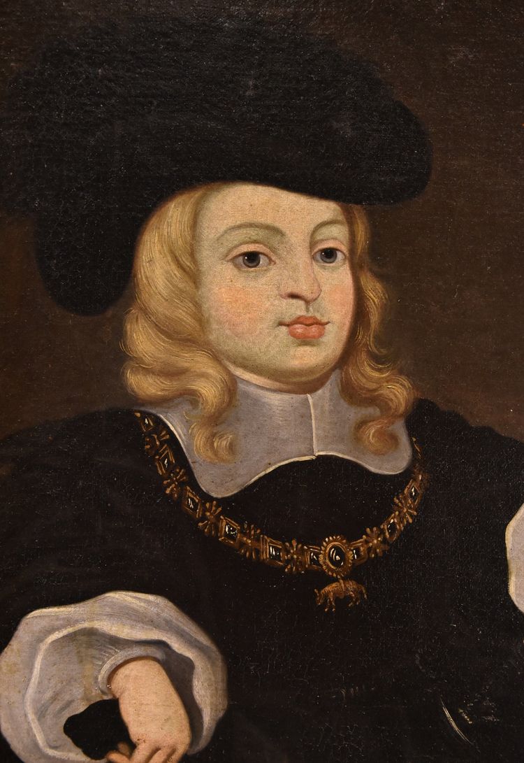 Porträt Von Karl II, König von Spanien - Juan Bautista Martínez Del Mazo (1611-1667)
