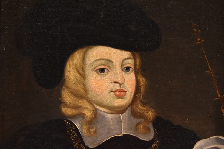 Porträt Von Karl II, König von Spanien - Juan Bautista Martínez Del Mazo (1611-1667)