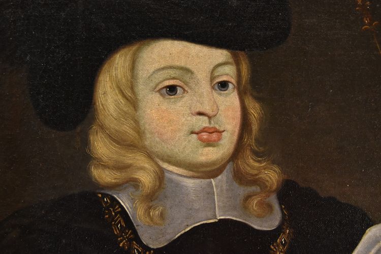 Porträt Von Karl II, König von Spanien - Juan Bautista Martínez Del Mazo (1611-1667)