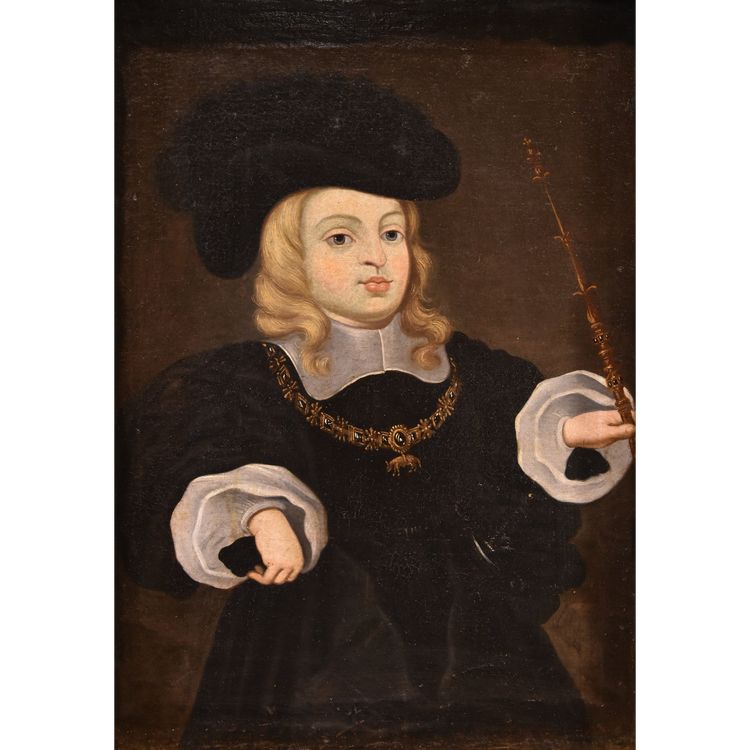 Porträt Von Karl II, König von Spanien - Juan Bautista Martínez Del Mazo (1611-1667)